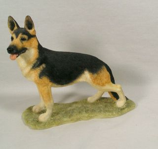 Collectible Polystone German Shepherd Dog Figurine By 2003 Sherratt & Simpson