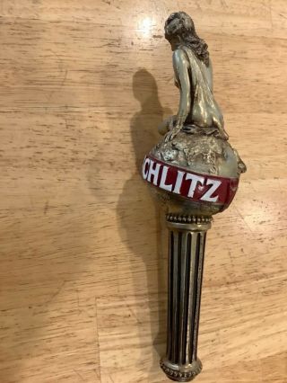 Vintage Schlitz Malt Liquor Beer Woman Tap Pull/Knob Handle 9 1/4 
