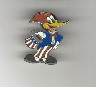 Woody Woodpecker Hat / Lapel Pin Patriotic
