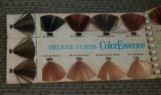 Vintage Helene Curtis 1960 ' s Color Essence Guide Chart Samples Beauty Shop Pro ' s 3