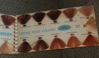 Vintage Helene Curtis 1960 ' s Color Essence Guide Chart Samples Beauty Shop Pro ' s 4