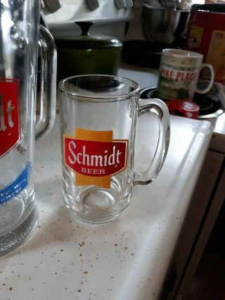 Vintage Schmidt Beer Pitcher 