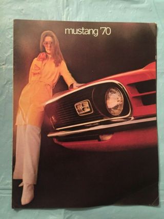 1970 Ford " Mustang " Car Dealer Sales Brochure
