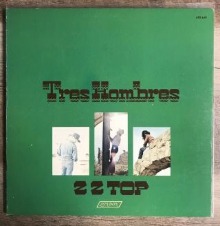Zz Top Tres Hombres Orig London Press Vg,  /vg,  Bell Sound W/inner La Grange