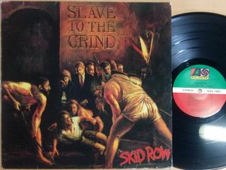 Skid Row - Slave To The Grind 1991 Korea Orig 1st Vinyl.  Ex 11tracks,  W/insert.