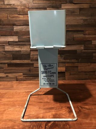 Vintage 1950s Safe - T Ice Cream Cone Baby Blue Colored Parlor Dispenser
