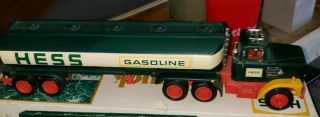 VINTAGE 1977 HESS FUEL OILS TRUCK TOY TANKER W/ BOX & INSTRUCTIONS RARE 3