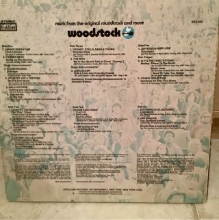1970 Woodstock 3 Record Set SD3 - 500 Cotillion Records Vinyl LP Album NM 2