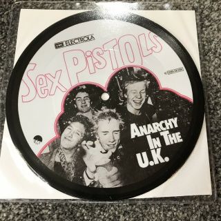 Sex Pistols - Anarchy In The Uk - German Pic Disc 1st Press No 
