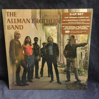 Allman Brothers Band S/t Lp [vinyl New] 180gm Gate 2lp Record Album Whipping Pos