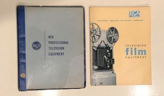 2 Vintage Rca Professional Look Television Equipment Catalogs