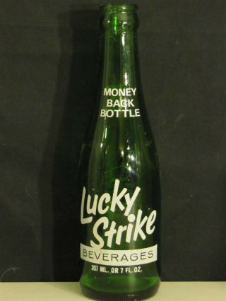 Lucky Strike Beverages Acl Soda Bottle 7oz 1977 Nashua,  N.  H.