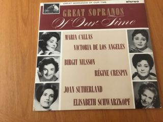 Asd 558 G/c Ed1 Great Sopranos Callas De Los Angeles Nilsson Schwarzkopf Nm