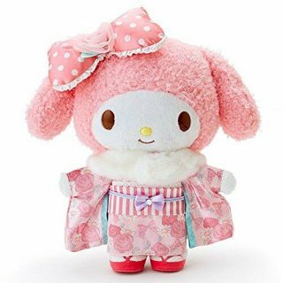 Nwt Sanrio Japan 2015 My Melody Pink Rose Japanese Kimono Style Big Plush 　