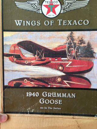 Ertl Wings Of Texaco 1940 Grumman Goose Amphibious Die Cast Plane Nib