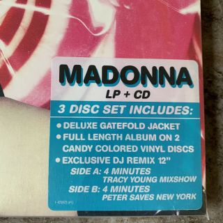 Madonna Hard Candy LP,  CD 3 Disc Set Coloured Vinyl Gatefold 3