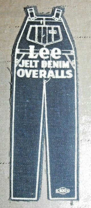 Vintage Lee Jelt Denim Overalls Miniature Store Display Sample