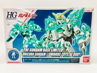 Bandai Hg 1/144 Rx - 0 Unicorn Gundam Luminous Crystal Body The Gundam Base Limite
