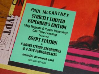Paul Mccartney - Egypt Station 3lp Purple Vinyl The Beatles