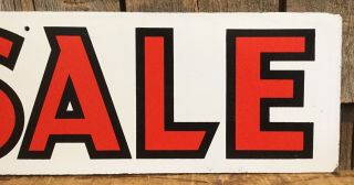 Vintage 60s/70s 2 Sided Painted Composition Real Estate ‘For Sale’ Sign 24” 4