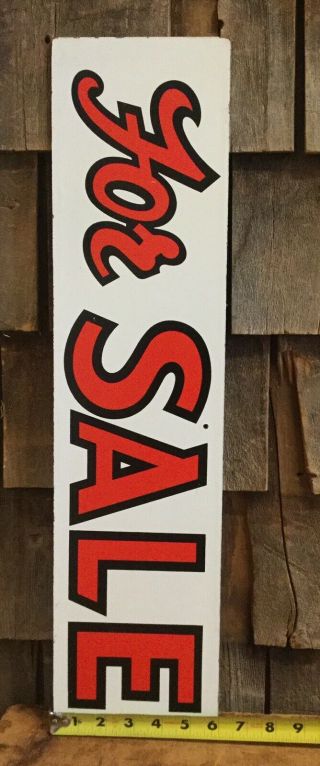 Vintage 60s/70s 2 Sided Painted Composition Real Estate ‘For Sale’ Sign 24” 7