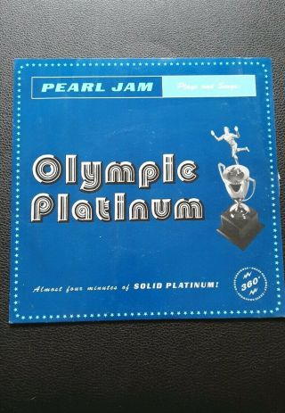 Pearl Jam Olympic Platinum 1996 10c Xmas Single☆mint Condition☆never Played☆