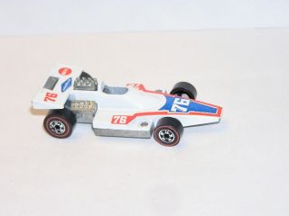 70s Hot Wheels Redline Formula 5000 White Light Special