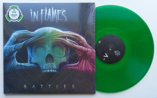 223 In Flames Battles Green Vinyl 2lp In Foc Only 300 Made Bonus Tracks