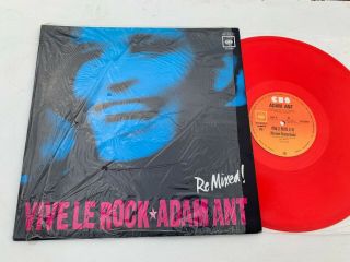 Adam Ant Vive Le Rock Mexican 12 " Red Wax Vinyl Mexico Latin America Nm Nm