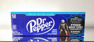 Limited Edition Dark Berry Dr Pepper 12 - Count Spider Man Far From Home