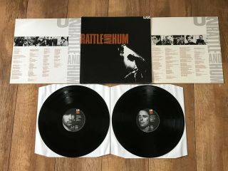 U2 Rattle And Hum : Ex Uk 12 " Double Vinyl Lp U27 - Pro Cleaned & Plays Perfect