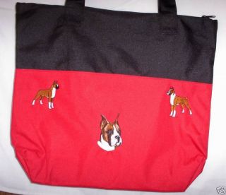 Personalized Boxer Dog Tote Bag Purse Dogs