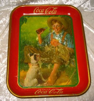 1931 Coca Cola (coke) Tray 13 1/4 " X 10 1/2 "