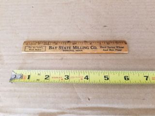 Antique Bay State Milling Winona,  Mn 6 " Ruler,  Desk Decor,  Baking Collectible