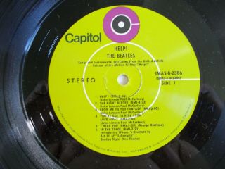 Beatles - 1969 Capitol Record Club " Help " Green Label Lp/vg,  /nm - /rare