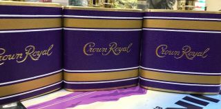 Crown Royal 2018 Purple,  White & Gold 6 - Ounce Stainless Steel Hip Flask