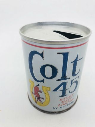 Colt 45 Stout Malt Liquor - 8 Ounce Beer Can.  Baltimore,  Md - 1960’s Vanity Lid