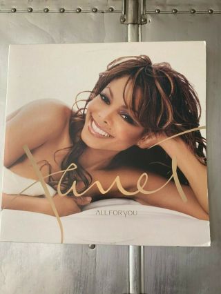 Janet Jackson - All For You Vinyl Lp 2001 Gatefold Virgin Us Misprint Rare