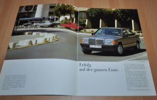 Mercedes Benz W201 190 D Brochure Prospekt 0887 2