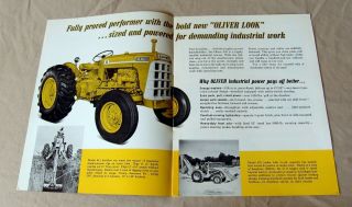 Vintage Oliver Corporation Model 550 Industrial Tractor Brochure - Ca 1960 