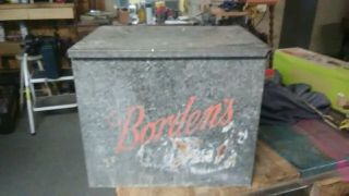 Old Vintage Bordens Milk Box 1930 