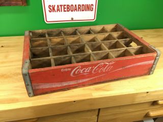 Red Coca Cola Wooden Coke case / crate - Chattanooga,  TN 1977 VTG 10 3