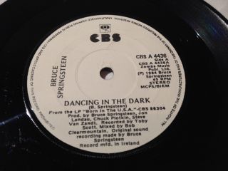 Bruce Springsteen - Dancing In The Dark - White Label Ireland / Irish Pressing