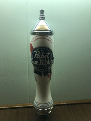 Vintage Pabst Blue Ribbon Pub Can Beer Draft Tap Handle 11 1/2”