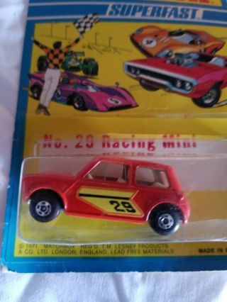 1971 Matchbox Superfast 29 Racing Mini