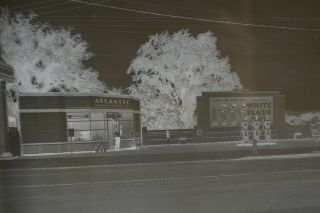 1941 Atlantic Gas Station Negative W Water St. ,  Elmira Ny Large