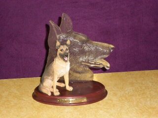 Bradford Exchange Faithful Friend German Shepherd Dog Figurine 2003