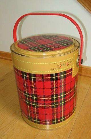 Skotch Kooler Picnic Cooler Hamilton Scotch Co Red Plaid 1950 