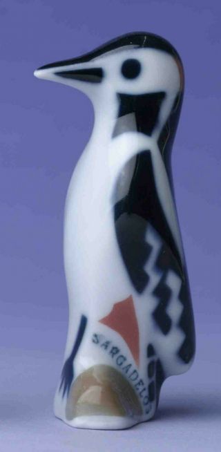 Sargadelos Porcelain Real Woodpecker Bird -