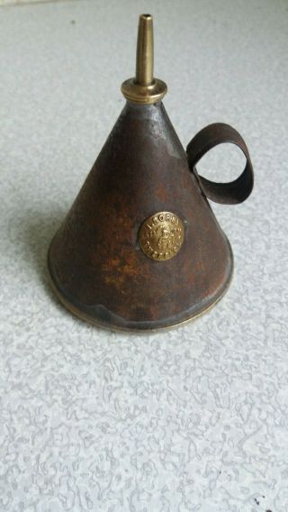 Vintage / Antique Oil Can - Conical - I Sorby - Sheffield - Punch Logo